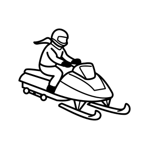 Snowmobile Ride, Game, Snowsports, Sled, Sleigh icon