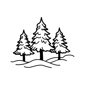 Snowy Trees, Forest, Nature, Firs, Scenery, icon