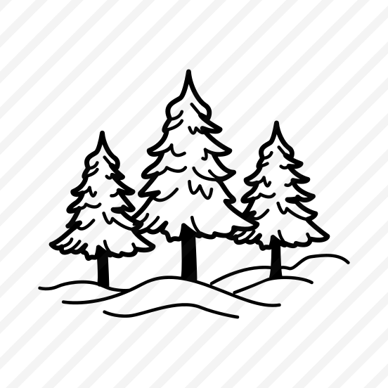 Snowy Trees, Forest, Nature, Firs, Scenery, preview