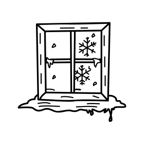 Winter Window, Snowfall, Cold, Weather, Snowfall, icon