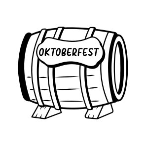 Beer Barrel, Keg, Drum, Drink, Oktoberfest Festival, icon
