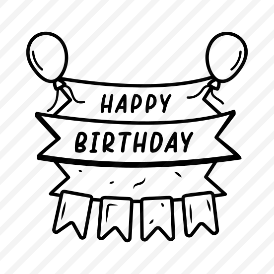 Birthday Banner, Decoration, Bunting, Ribbons, Celebration, preview