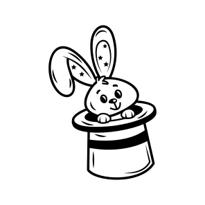 Bunny Hat, Cap, Headwear, Magic, Trick icon