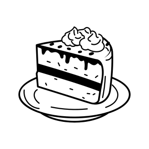 Cake Slice, Sweet, Confectionery, Dessert, Food icon