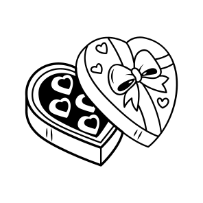 Chocolate Gift, Sweet, Present, Surprise, Confectionery icon