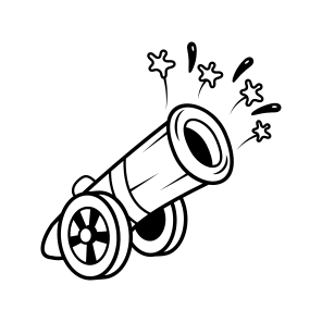 Confetti Cannon, Explosion, Sparklers, Celebration, Party, icon