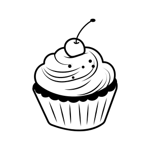 Cupcake, Confectionery, Dessert, Sweet, Sweetmeat, icon