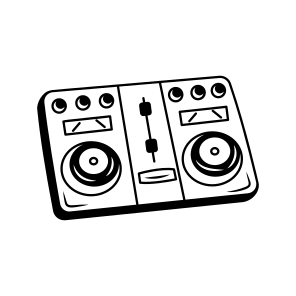Dj Mixer, Turntable, Player, Music, Sound Console icon