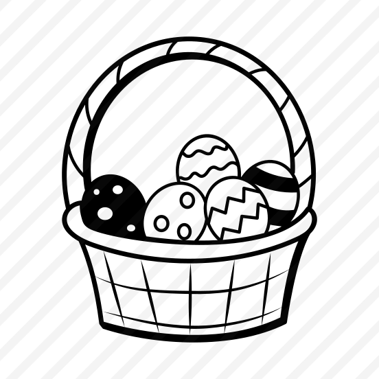 Egg Basket, Paschal, Easter Eggs, Festive, Handbasket, preview