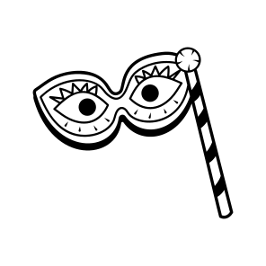 Eye Prop, Masquerade, Eyewear, Accessory, Party icon