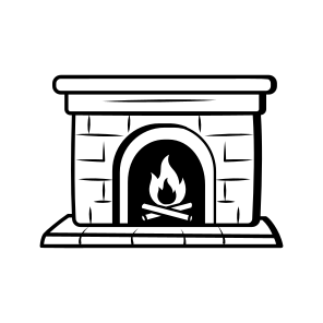 Fireplace, Firepit, Cozy, Mantel, Hearth icon