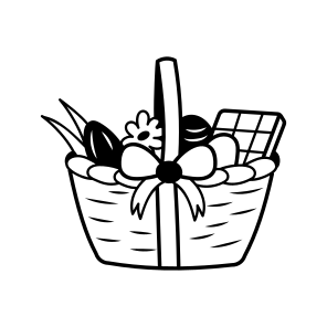 Gift Hamper, Present, Basket, Handbasket, Goodies icon