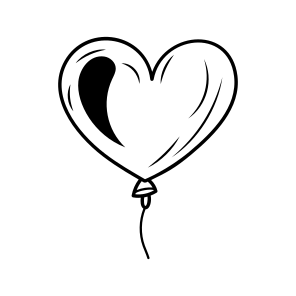 Heart Balloon, Love, Decoration, Party, Celebration, icon