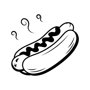 Hot Dog, Snack, Sausage, Wiener, Food, icon