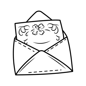 Invitation Envelope, Letter, Message, Greeting Card, Party icon