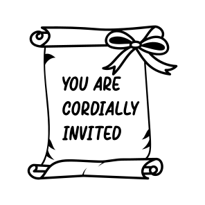 Invitation, Letter, Message, Greeting, Scroll icon