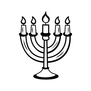 Menorah, Candelabrum, Candleholder, Candlestick, Candlelight icon