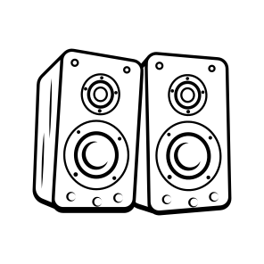Music Speaker, Woofers, Acoustic, Amplifier, Soundbox icon