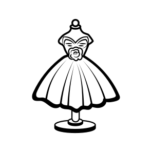 Party Dress, Frock, Clothing, Apparel, Outfit icon