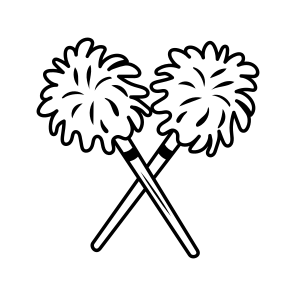 Pom Poms, Cheers, Party, Prop, Accessory, icon