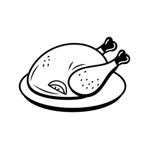 Roasted Turkey, Food, Dish, Culinary, Party icon