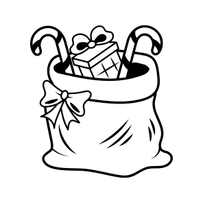 Santa Sack, Pouch, Gifts, Candies, Presents, icon