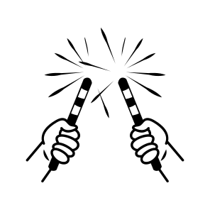 Sparkling Sticks, Firecracker, Fireworks, Celebration, Party, icon