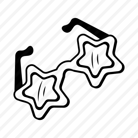 Star Glasses, Goggles, Eyewear, Prop, Accessory preview