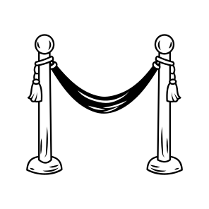 Velvet Rope, Stanchion, Event, Ribbon, Barrier icon
