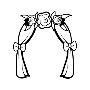 Wedding Arch, Entrance, Decorative, Floral, Celebration, icon