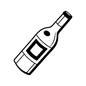 Wine Bottle, Drink, Beverage, Alcohol, Celebration icon