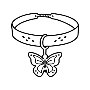 Butterfly Choker, Locket, Jewellery, Accessory, Fashion, icon