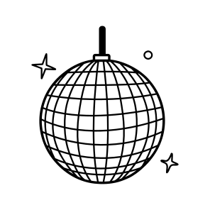 Disco Ball, Party, Light, Decor, Mirror Ball, icon