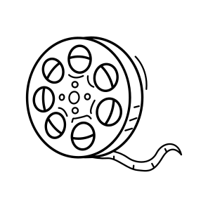 Film Reel, Filmmaking, Cinematography, Footage, Spool icon