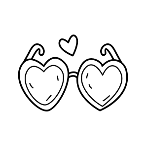 Heart Glasses, Goggles, Eyewear, Fashion, Accessory icon