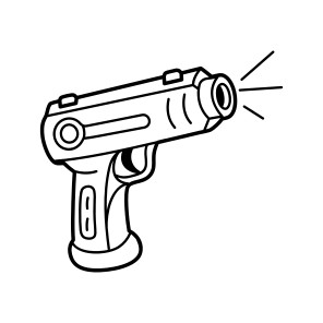 Laser Gun, Firearm, Weapon, Blaster, Handgun icon