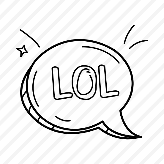 Message, Lol, Reaction, Laughing, Typography preview
