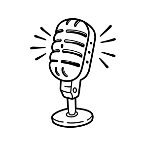 Microphone, Mic, Broadcast, Podcast, Record, icon