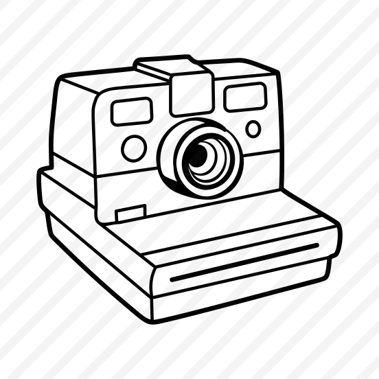 Polaroid Camera, Lens, Capturing, Device, Camera preview
