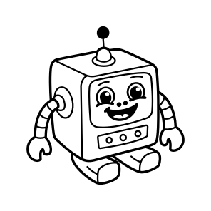 Robot Toy, Bot, Plaything, Smiling, Robot icon