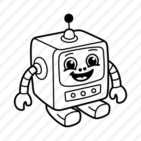 Robot Toy, Bot, Plaything, Smiling, Robot preview