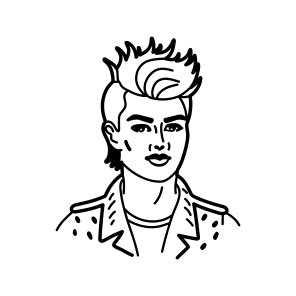 Rockstar Boy, Fashion, Portrait, Man, Stylish Clothing icon