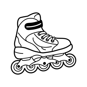 Roller Skates, Skating, Skate Shoe, Footwear, Fun icon