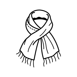 Scarf, Shawl, Cloth, Apparel, Fashion, icon