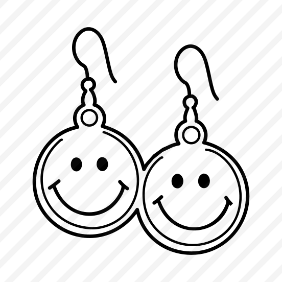 Smiley Earrings, Dangles, Emojis, Jewellery, Fashion, preview