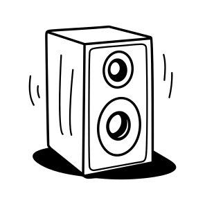 Speaker, Woofer, Amplifier, Soundbox, Music icon