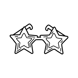 Star Glasses, Goggles, Eyewear, Accessory, Fashion icon