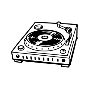 Vinyl Player, Turntable, Music, Melody, Device icon