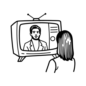 Watching Tv, Transmission, Multimedia, Television, Entertainment icon