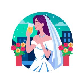 Bride Drinking, Juice, Refreshment, Liquid, Ceremony icon
